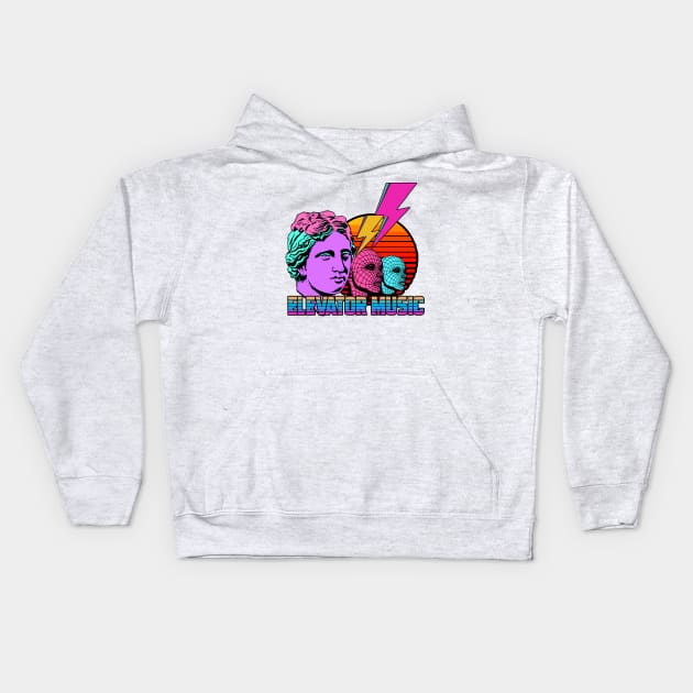 RETROWAVE 80S Kids Hoodie by theanomalius_merch